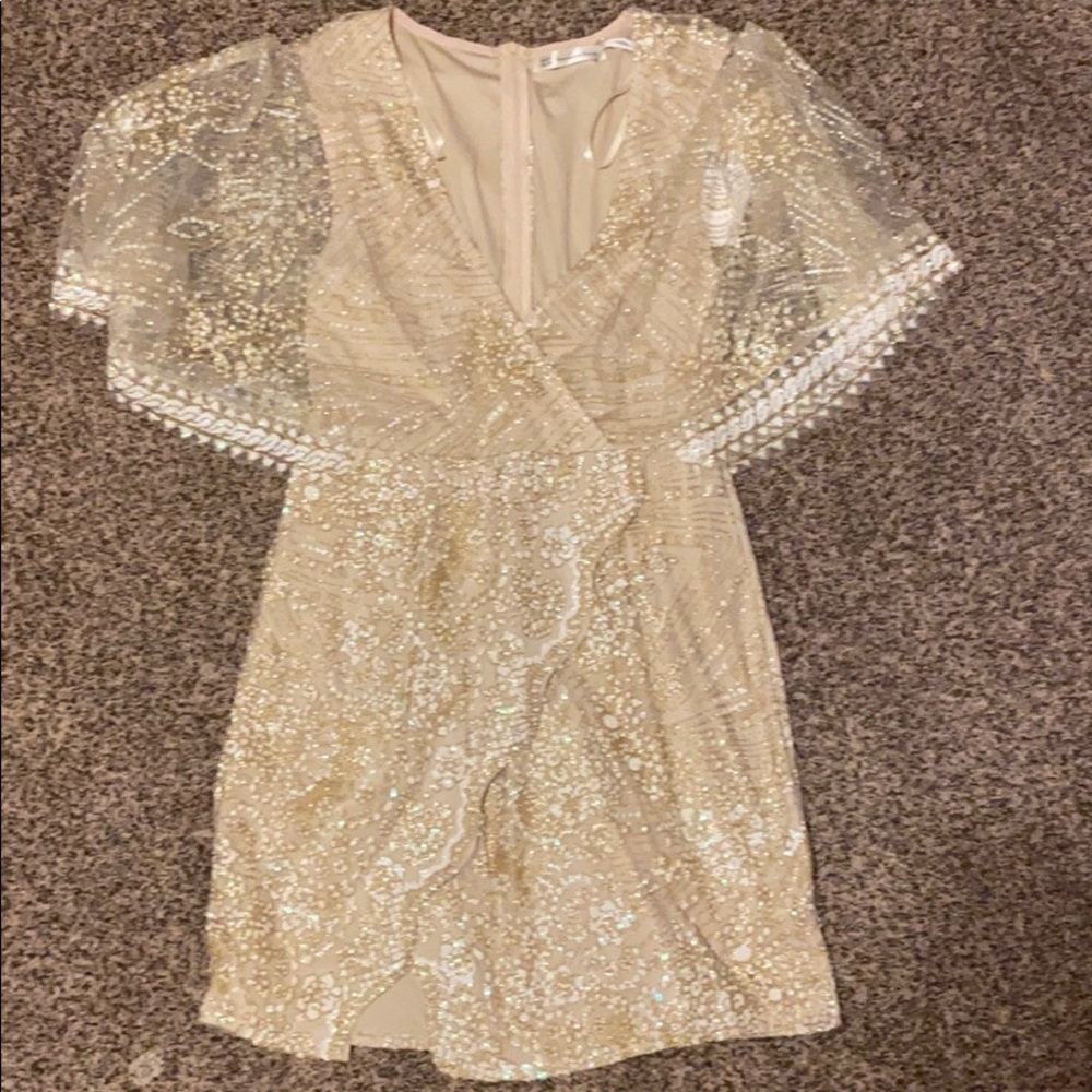 Gold dress